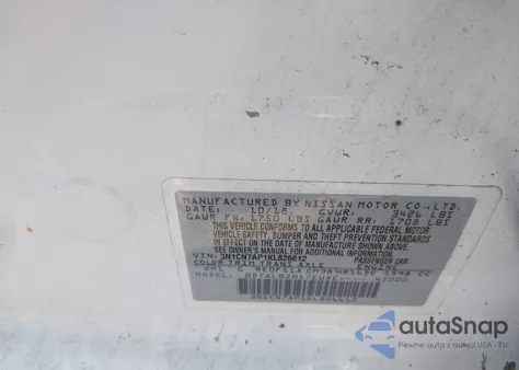 2019 Nissan Versa 1.6 Sv from USA, damaged, VIN 3N1CN7AP1KL826612